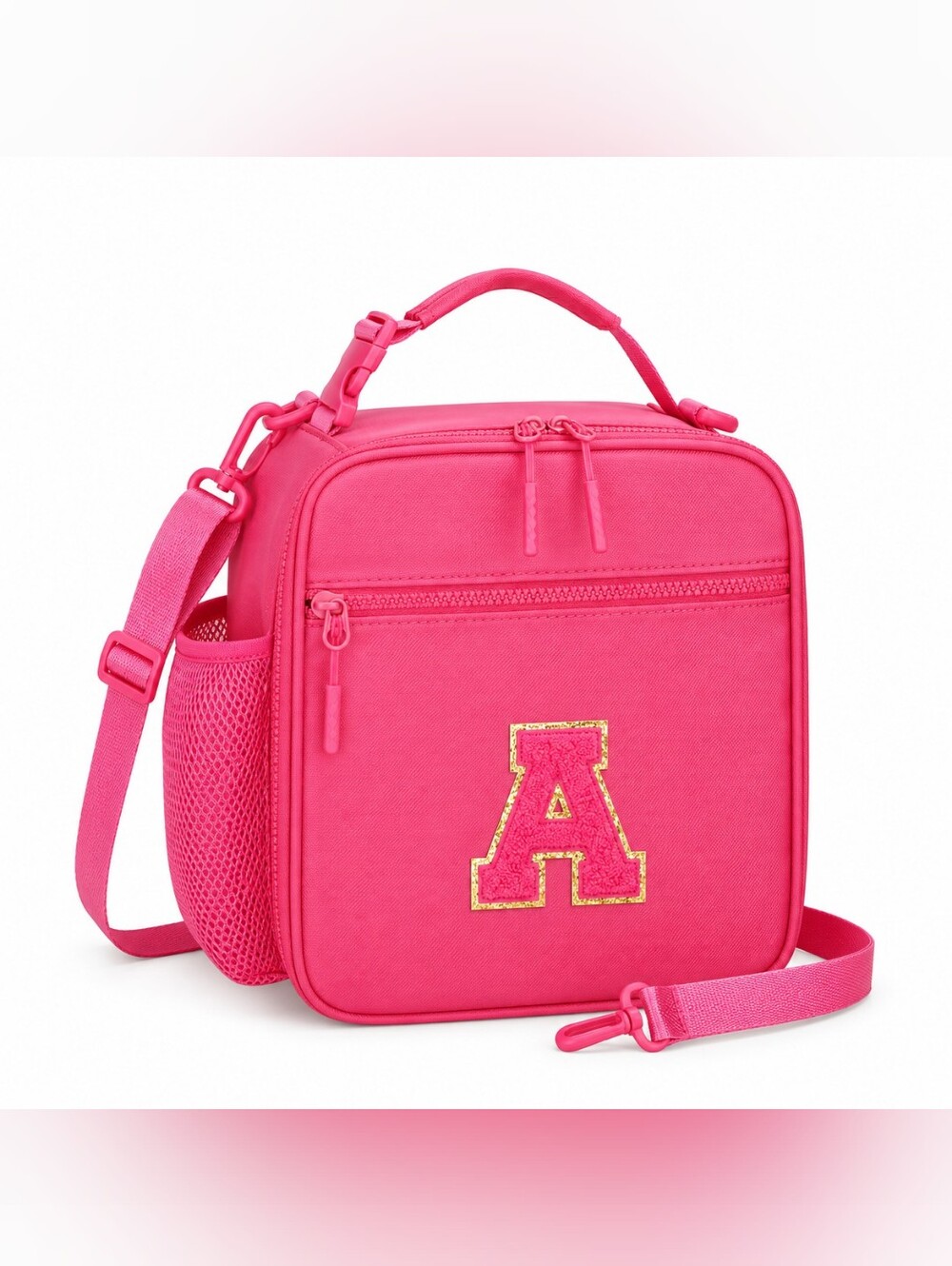 Initial Insulated Lunch Bag β Rosy Red/Pink